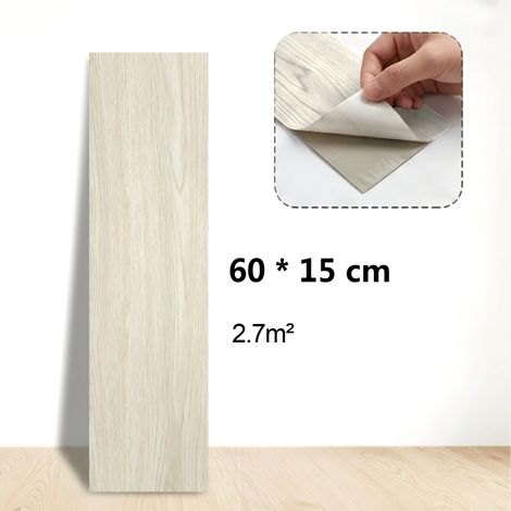 Brstheco Panneaux PVC Autoadhésifs Imperméables 60x15cm 30 Pièces
