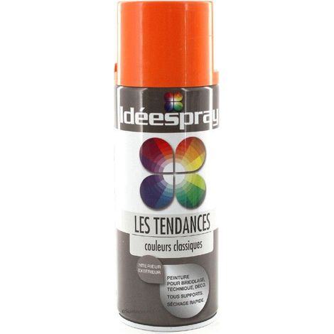 Bombe de peinture - SINTO - Orange acide RAL 2003 - 400 ml - Séchage rapide - Anti-tag