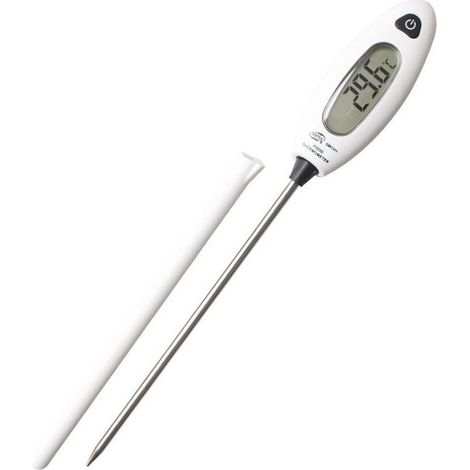Thermomètre de Cuisine Cadeau Homme Femme Noël Utile Thermomètre Cuisson Digital Sonde Thermomètre Alimentaire Lecture Instantanée Thermomètre Viande Confiture Pâtisserie Sucre Eau Chocolat (1/4)