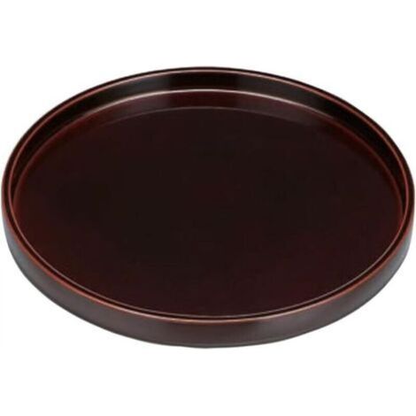 Plateau de pot de fleurs en céramique marron de diamètre extérieur 25 cm adapté au bac de drainage des fleurs d'intérieur et d'extérieur 1 (1/5)