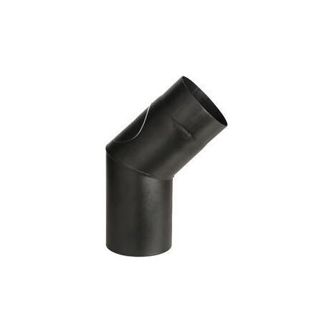 CURVA PORCELLANATA 45 C/ISPEZ  D 13CM NERO OPACO TOP