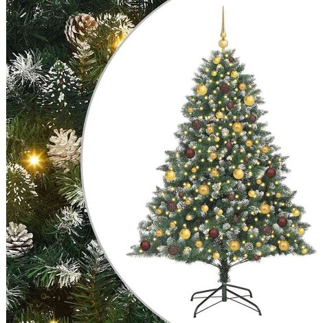 Árbol de Navidad artificial Verde 180 cm PVC, Plástico y Acero vidaXL (1/5)
