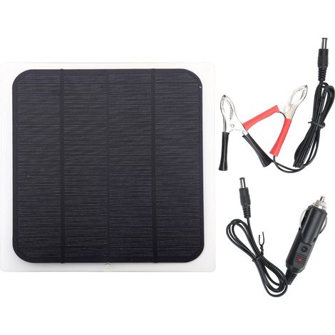 Panneau Solaire 5W 12V Portable pour Charge de Batterie Voiture et Alimentation Extérieure (1/5)