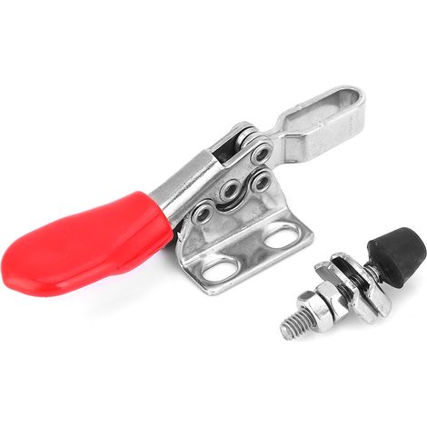 Pince bascule – fixation rapide – acier inoxydable 304 – horizontale – capacité maintien 280 kg – base montage 4 trous