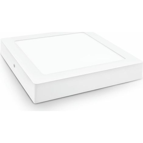 Downlight LED Superficie Cuadrado Blanco 18W Cálida Matel (1/3)