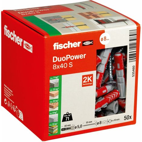 fischer DUOPOWER 8x40 S LD 50 Stk