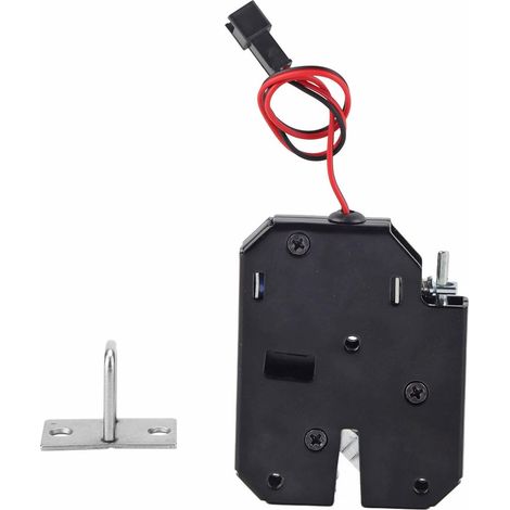 Serrure électronique d'armoire, DC 12V Verrou de commande électrique Interrupteur de tiroir Verrouillage Verrouillage électromagnétique sans interrupteur de détection (1/5)