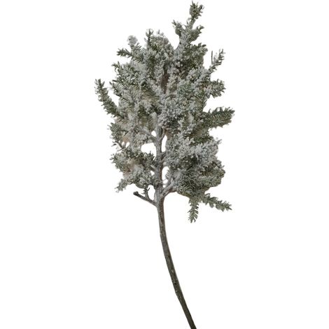 Ramo decorativo "Ginepro Innevato" decorazione per composizioni floreali 58 cm