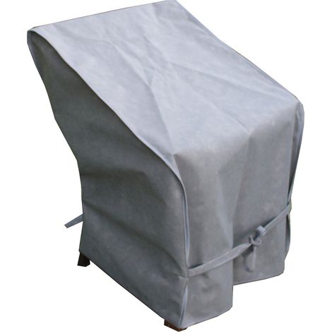 Custodia Fodera per Sedie da Giardino Impilabili 65x65x90/120 cm in Mytex Impermeabile Taupe (1/3)
