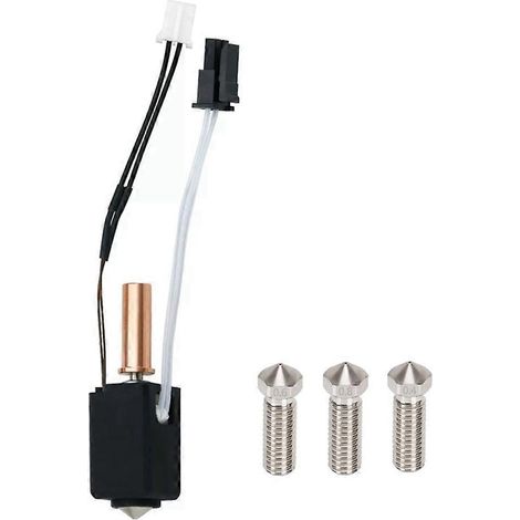 Kit d'impression 3D Hotend pour 2 thermistances chauffantes 0,4 mm Imprimer Hot End pour 2, 2 Plus