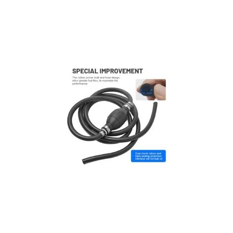 Tuyau de carburant en caoutchouc de 3/8" pour moteur hors-bord avec colliers de serrage pour pompe à carburant