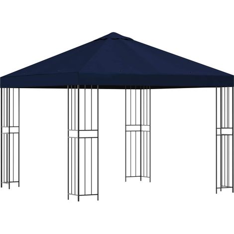 Gazebo 3 x 3 m Blue Polyester and Steel 190 gsm vidaXL (1/5)