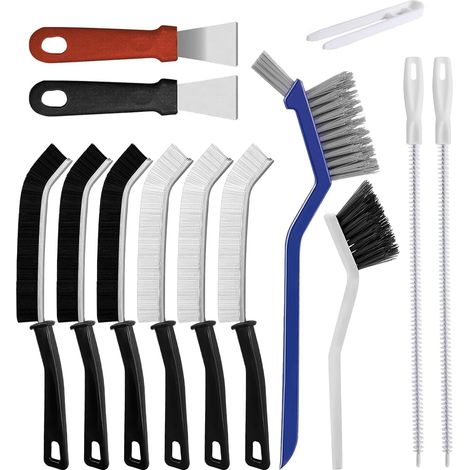 Cleaning Brush, Gap Cleaning Brush, 13 x Tile Seal Brushes, Bathroom Brush, Multifunctional Bathroom Cleaning Brush for Home, Toilet, Kitchen (1/5)