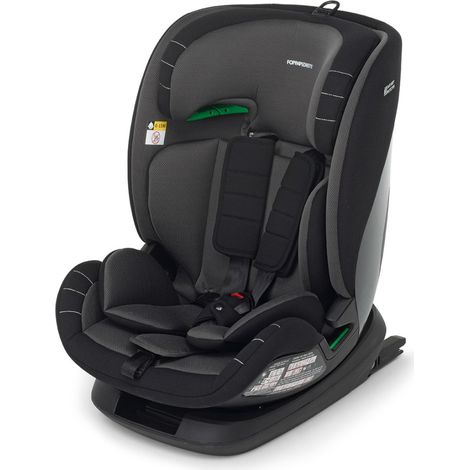 Foppapedretti Seggiolino Auto Pitstop i-Size con Isofix e Sistema di Areazione Air Flow, dai 15 mesi ai 12 anni - Black (1/4)