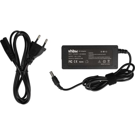 vhbw Netzteil kompatibel mit Fujitsu LifeBook P7230P, P7230D, P7120, P7010, S2000, P8310, P8220, P8020, P8010, P8210, P7230 Notebook - 200 cm, 60 W (1/5)