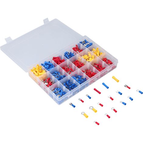 Kit de 1200 connecteurs électriques à déconnexion rapide pour câbles auto et marine, bornes isolées (1/5)