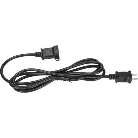 Rallonge électrique américaine avec fusible et gaine étanche. Cordon d'alimentation secteur américain à 2 broches mâle/femelle pour connecteurs NEMA 1-15P et NEMA 1-15R. (1/5)