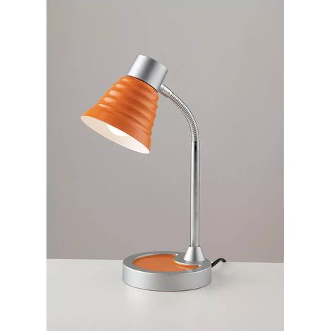 "Lampada da lettura LEONARDO arancione in plastica e metallo (1xE14)"