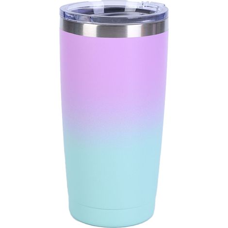 1 Gobelet isotherme,Acier inoxydable,Couvercle flexible avec paille,Double paroi sous vide,Boissons chaudes et froides,Sport et voyage (1/5)