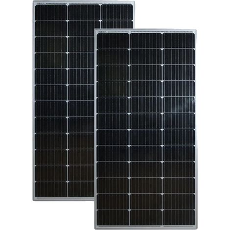 Panneau Solaire, Construction Durable, Haute Efficacité, 100w 2pcs (1/2)