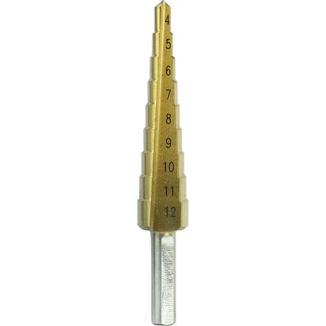TIMCO Step Drill M2 HSS TiN - 4-12mm