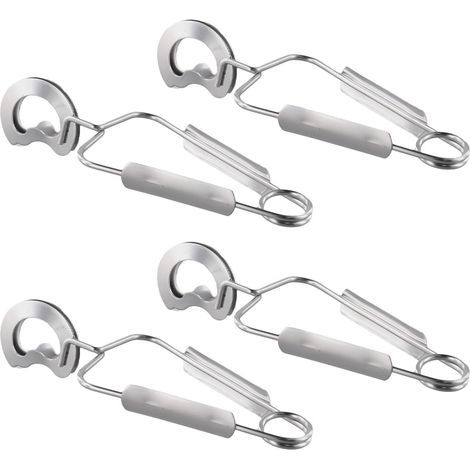 Lot de 4 pinces à escargot en acier inoxydable de mer pour fruits de mer, escargots, salade de fruits(16cm) (1/5)
