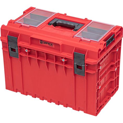 Qbrick System ONE 450 2.0 PROFI RED ULTRA HD Custom Werkzeugkoffer modularer Organizer 585 x 385 x 420 mm 52 l stapelbar IP66