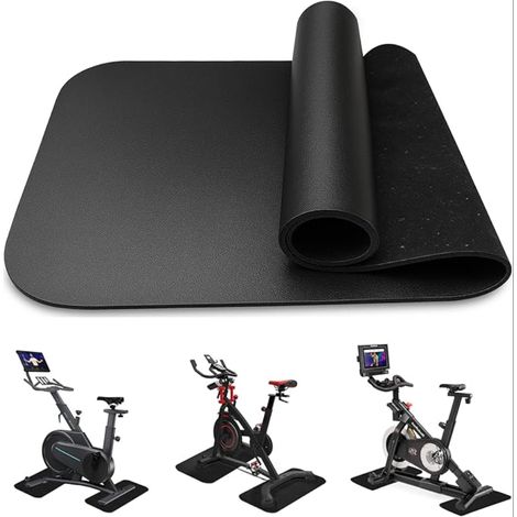 Tapis Trainer 70x28cm Tapis Musculation Appareil de fitness 6mm PVC Tapis de Protection de équipement de Fitness Tapis de protection de sol antidérapant (1/5)