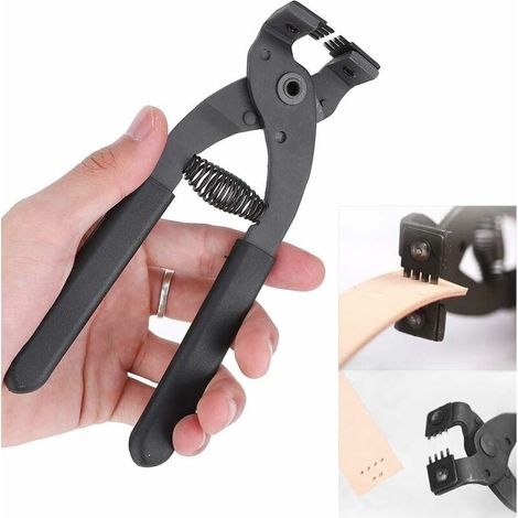 royaluxe - Tenue en cuir puissante coudre le trou de l'outil de poinçon pince pince de serrage pour le bracelet en cuir ceinture selle(4 Prong)