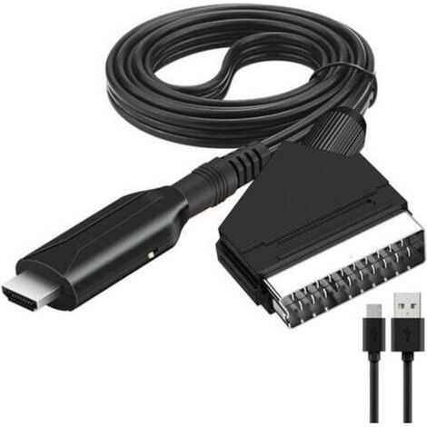 Convertitore da SCART a HDMI, adattatore audio/video per HDTV/DVD/Decoder/PS3/PAL/NTSC Starlight