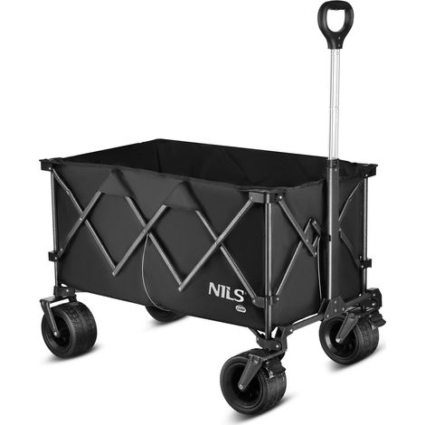 Carro plegable, negro, XXL, capacidad 180L