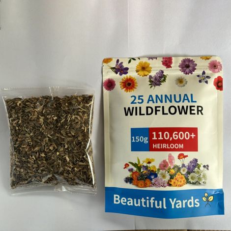 Mélange Graines Fleurs Sauvages 150 g – Prairie Fleurie – Jardin (1/2)