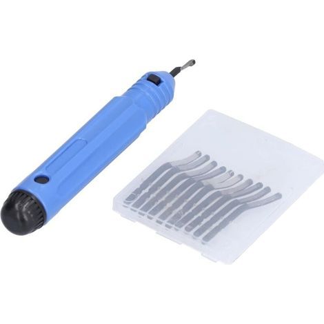 Outil d'ébavurage Manuel en métal, kit d'outils d'ébavurage Portable pour enlever Les Lames pour Acier, cuivre, Aluminium, Bois (1/4)