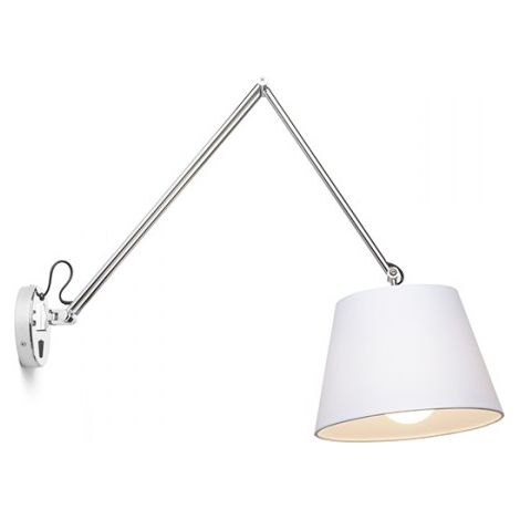 Lampada ASHLEY da parete bianco cromo 230V E27 42W (1/3)