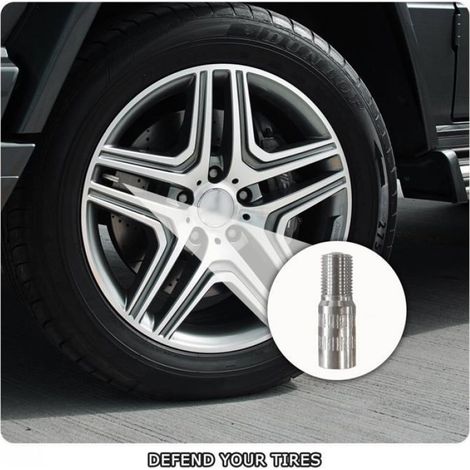 Extensions valve voiture - 4 pièces, 27mm, filetage, cuivre, adaptateur - Convient pour scooters, motocyclettes Étiquette (1/4)