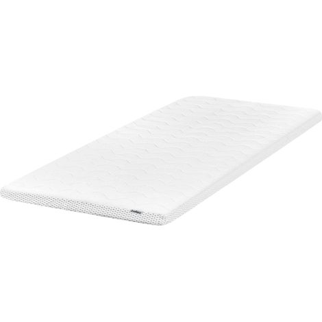 Coprimaterasso in schiuma di gel bianco 90 x 200 cm Frosty