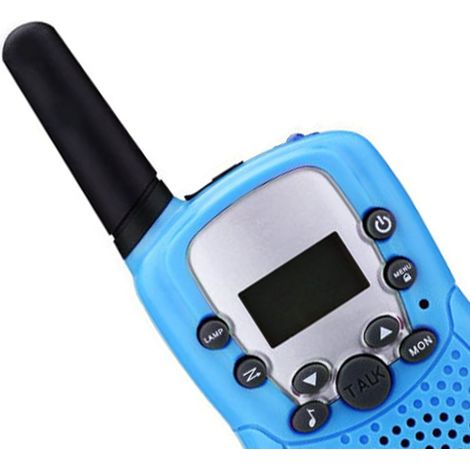 Talkie-Walkie Enfant 3KM, 2 Pièces Radio Bidirectionnelle Portable avec Son Clair, Jouet de Communication pour Enfants Bleu (1/5)