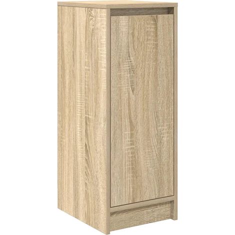 Scarpiera moderna con pratico spazio contenitivo 29,5 x 34 x 76 cm realizzata in legno composito di rovere Sonoma 020051762