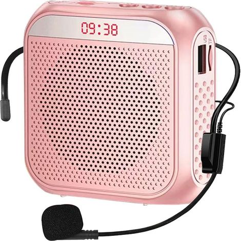Megafoon Portable - Amplificateur De Voix 8w Avec Bluetooth Et Mp3 - Pour Enseignants Et Guides - Avec Micro Casque (1/5)