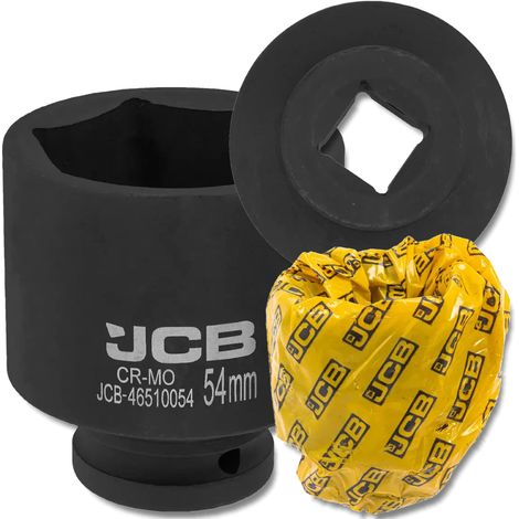 JCB TIEFER SCHLAGSCHLAG-STECKSCHLÜSSEL 3/4" Cr-Mo 6-Kant 54mm STECKSCHLÜSSEL