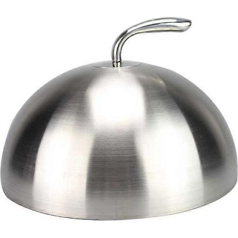 Couvercle en acier inoxydable pour couteau à steak 20/24/26/28 cm, couvercle en forme de dôme pour plat Teppanyaki, couvercle rond résistant à l'huile pour aliments, ustensile de cuisine AU03 21