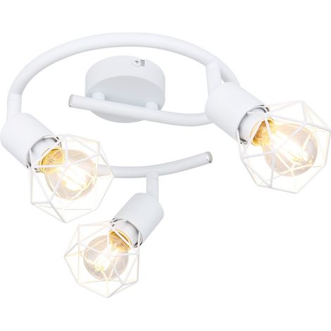 Spots de plafond en grappe blancs 3x E14