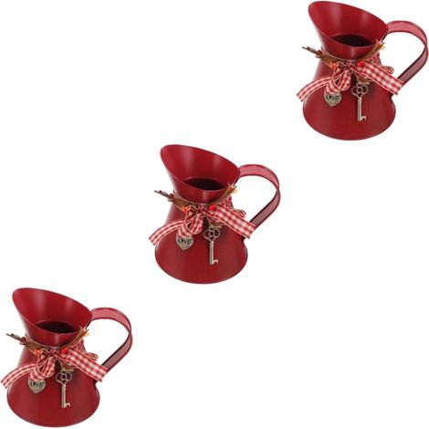3 Pièces Vase à Fleurs Vintage Conteneur pour Arrangement Floral Fleurs Sèches Décoration de Table de Jardin pour Centre de Table (1/5)