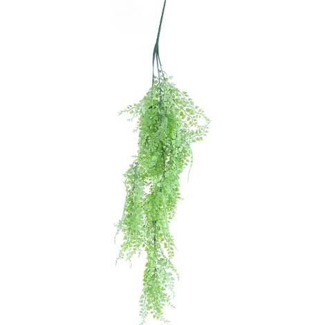 Feuilles De Rose Artificielles - Vignes En Plastique Vert Clair - Décoration Murale Mariage Fête - Longueur 80cm (1/5)