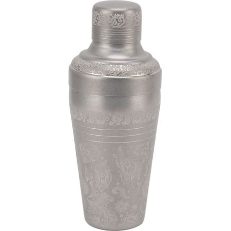 Cocktailshaker aus Edelstahl 304, rostfrei und spülmaschinenfest, mattiert im japanischen Stil mit Gravur, für die Bar-Mixologie (1/5)