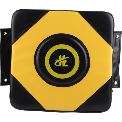 Sac de boxe mural en PU, tapis de combat pour cible de mise au point, entraînement pour Sanda Taekowndo, noir et jaune (1/5)