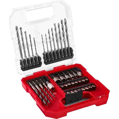 Einhell 109053 40 parti Assortimento punte e inserti Metallo, Pietra, Calcestruzzo, Legno, Muratura 3 mm, 4 mm, 5 mm, 6 (1/5)