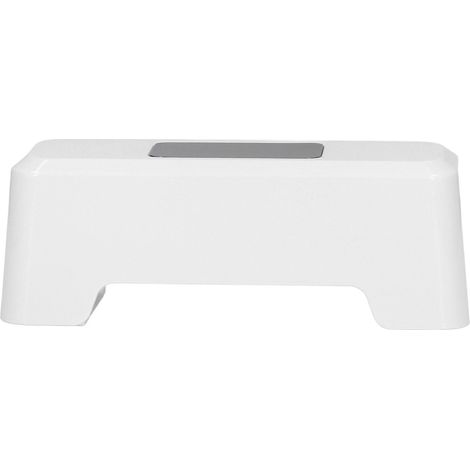 Commande de chasse d'eau automatique sans contact, capteur de chasse d'eau intelligent à induction infrarouge externe (0,25 s), blanc (1/5)
