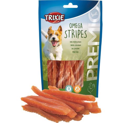 Hundeleckerli Omega Stripes Chicken Strips Trixie PREMIO 100g (1/4)