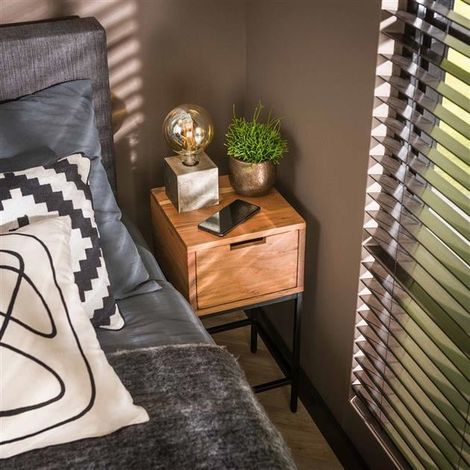 Bedside Table Harry Acacia Wood (1/5)
